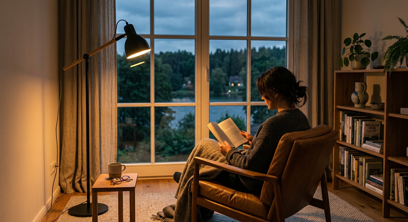 Lectura Nocturna con Luz Cálida